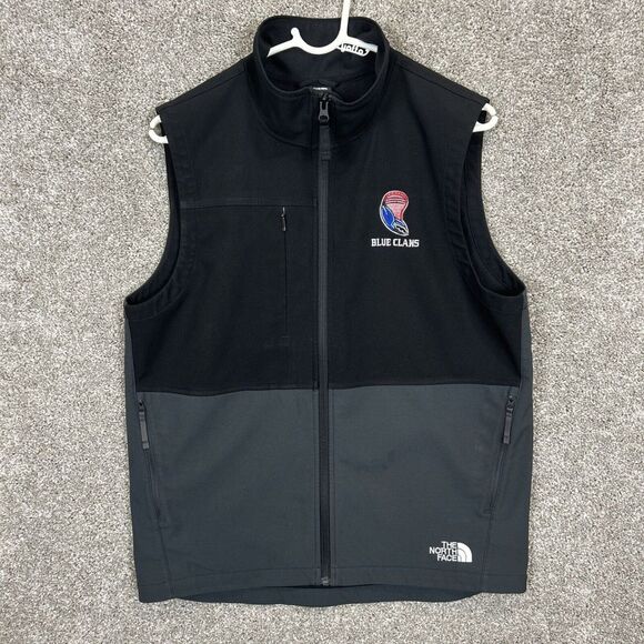 The‎ North Face Castle Rock Soft Shell Vest Black Gray Men's Size Medium - Picture 1 of 7